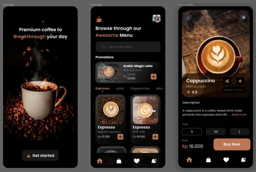 Cross Platform Coffee Shop App